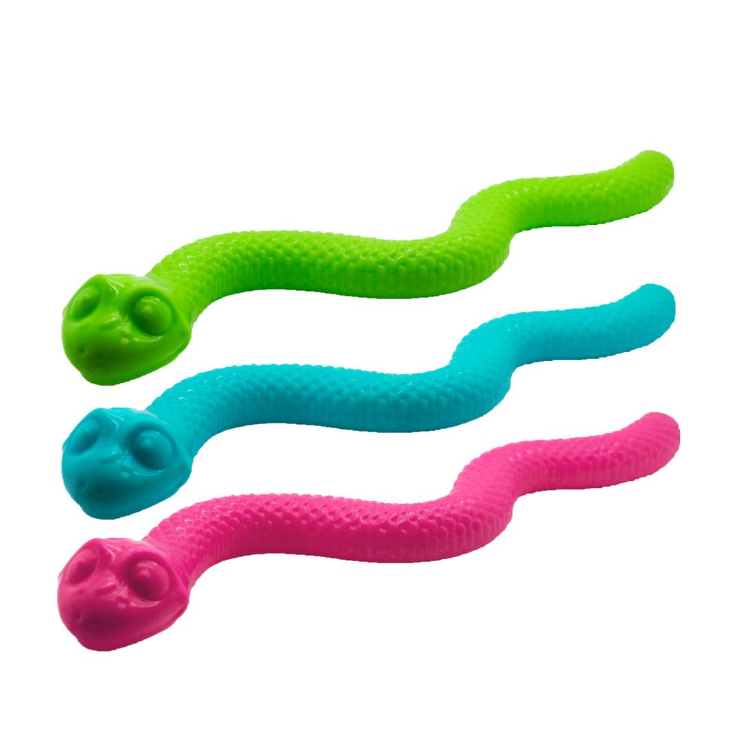 Interactive treat snakes all 3 colours